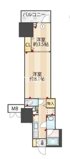 ズーム信濃町【1階】の間取り