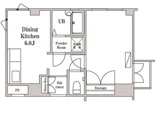 旭泉マンション【1階】の間取り