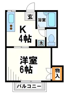 コーポ相沢B【2階】の間取り