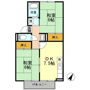 プレジール蓮町【2階】の間取り