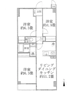 ISM武蔵浦和【2階】の間取り