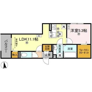 ギムレットA【1階】の間取り