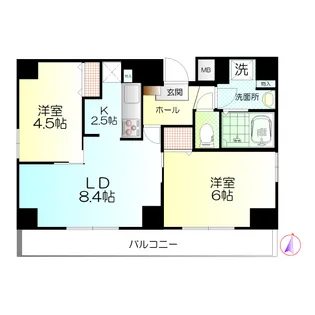 ウィステリア大宮【3階】の間取り