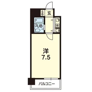 朝日プラザ坪井1【8階】の間取り