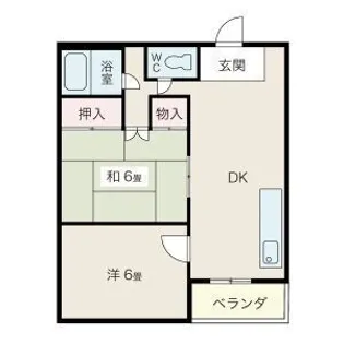 渡部ハイツ【3階】の間取り