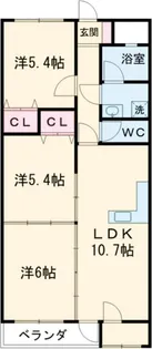 セシル II【2階】の間取り