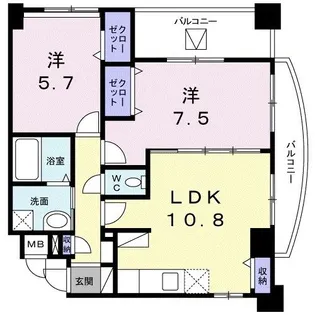 ホーメイ ビルディング【5階】の間取り