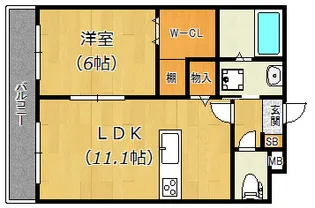 アニマーレ出来島ステーション【2階】の間取り