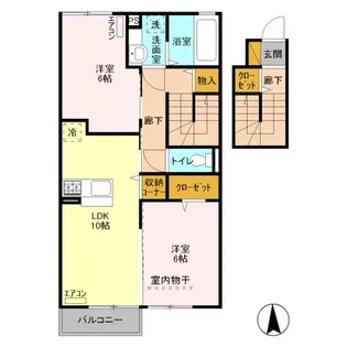 グラード【2階】の間取り