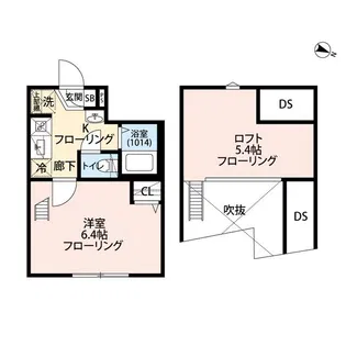 エクセラン高砂【3階】の間取り