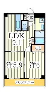 クレイスヴィラ【1階】の間取り