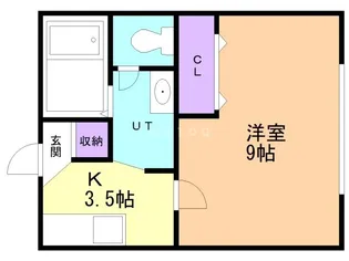 パレス愛【1階】の間取り