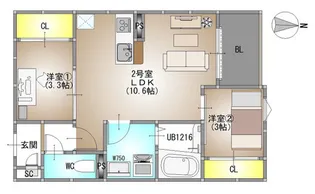 REGALEST住吉【1階】の間取り