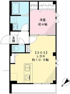 Brownie ブラウニー【3階】の間取り
