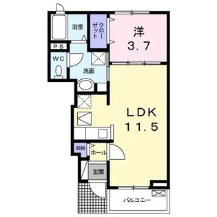 アヴァンツァート【1階】の間取り