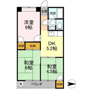 キャッスル邑乃【2階】の間取り