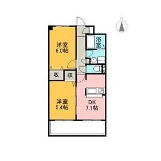 メイプル青山A【2階】の間取り