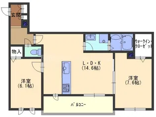 シャーメゾンローリエ【2階】の間取り
