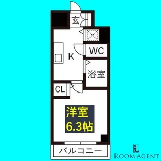 プレサンス金山グリーンパークス【9階】の間取り