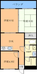 文化マンション【2階】の間取り
