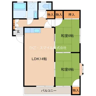 メゾンANY【2階】の間取り