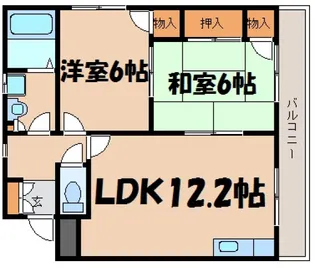 SY桃山【1階】の間取り