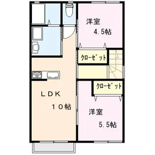アルバヴィラB棟【2階】の間取り