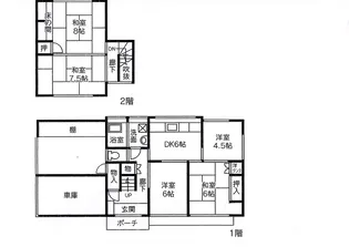 大分県大分市田中町1【一戸建】の間取り