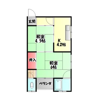基陽マンション【2階】の間取り