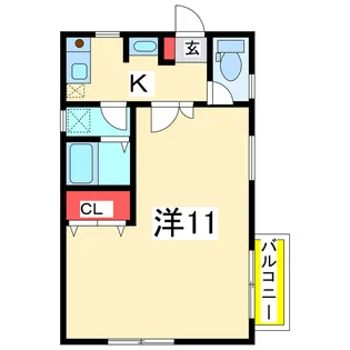 ファンテール【2階】の間取り