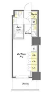 プライムメゾン板橋【8階】の間取り