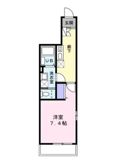 エクセル袖ヶ浦【1階】の間取り