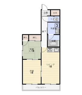 九十歩ビル【2階】の間取り
