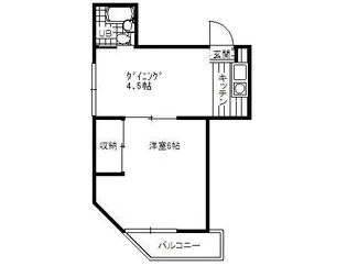 オンダレジデンス【4階】の間取り