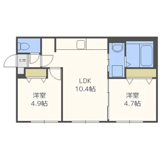LOGEMENTS発寒南【1階】の間取り