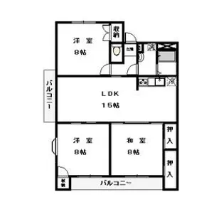 エフハウスII【1階】の間取り