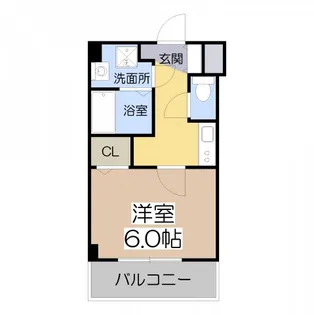 グランパシフィック松虫通【6階】の間取り