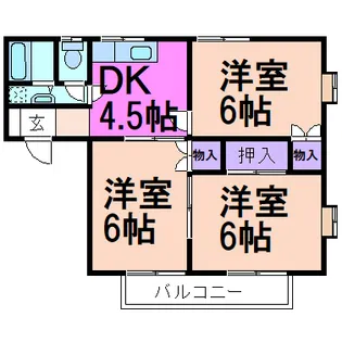 イースタンハイツ II【2階】の間取り