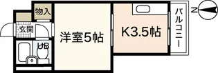 舟入 松尾ビル【3階】の間取り