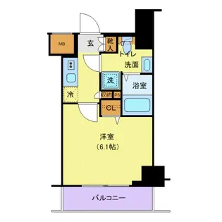 Log Shinagawa Surfside【4階】の間取り