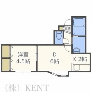 LEE SPACE発寒3条【3階】の間取り