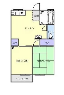 シティハイムグロワール【1階】の間取り