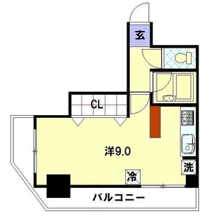 プリーズミカド【6階】の間取り