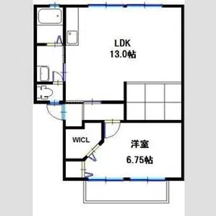 ハイツサンライフA棟【2階】の間取り