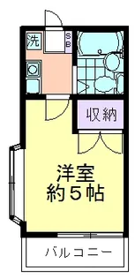ウイングコート萩山【2階】の間取り