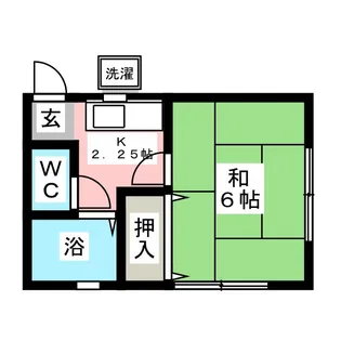 シティハイツA【1階】の間取り