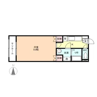 ドリームハウス速星【1階】の間取り