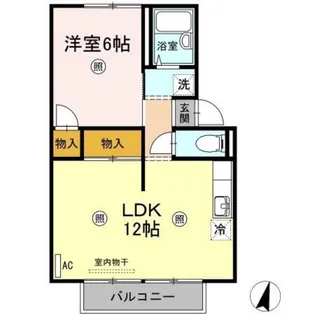 プレジール林【2階】の間取り