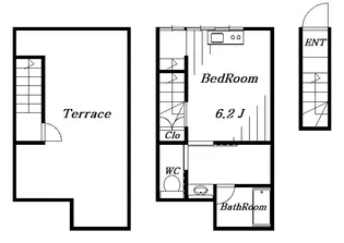 The Terrace新検見川【2階】の間取り