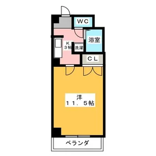ドミール栄生【4階】の間取り